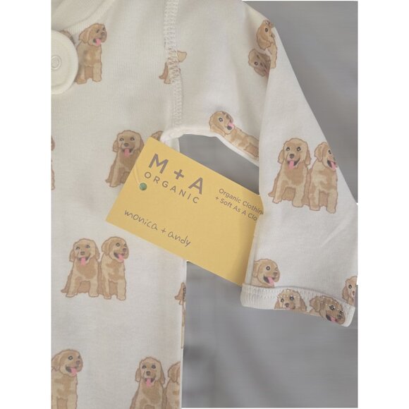 NWT Infant Puppy Dog-Themed Coveralls Sizes Available /  M+A by Monica + Andy - Picture 3 of 5